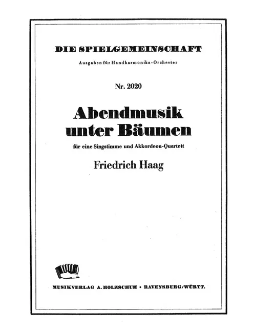 Abendmusik unter Bäumen